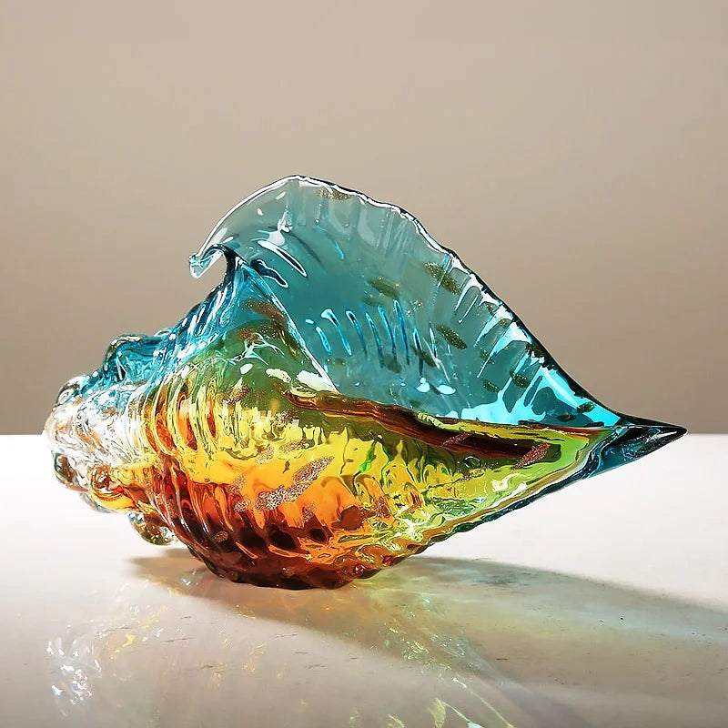 Hand Blown Glass Conch