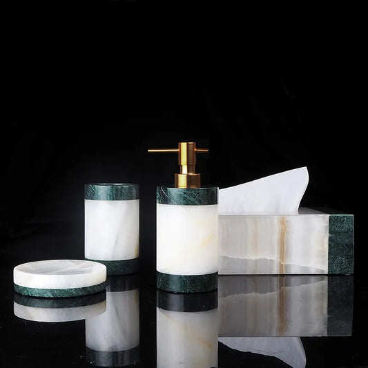 Olivia Luxury Marble Bathroom Set