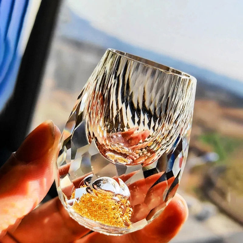 Diamond Cut Crystal Shot Glass