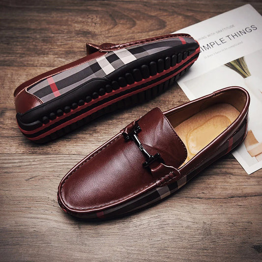 Rucci Plaid Genuine Leather Loafer