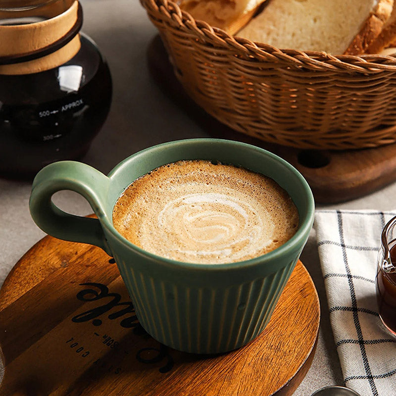 Heritage Handmade Ridged Coffee Cup