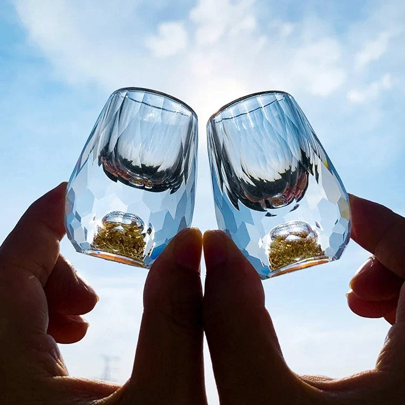 Diamond Cut Crystal Shot Glass