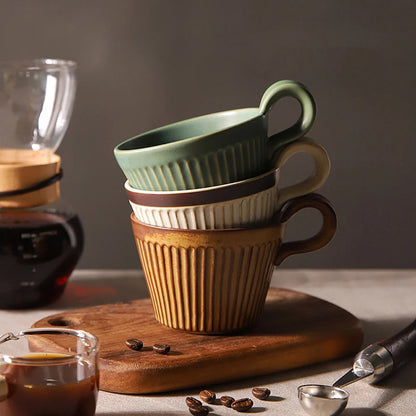 Heritage Handmade Ridged Coffee Cup