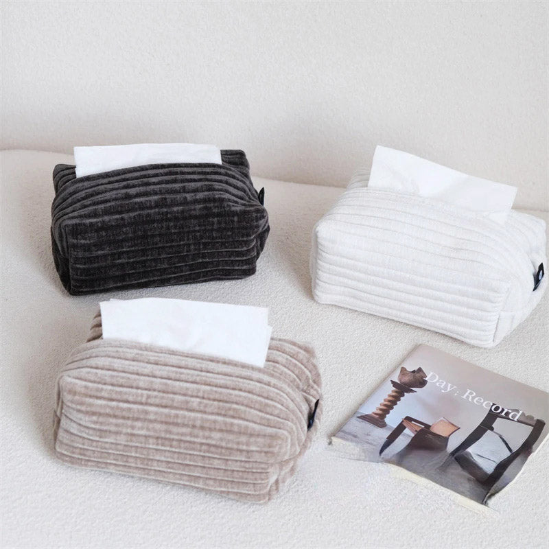Carrey Corduroy Tissue Holder