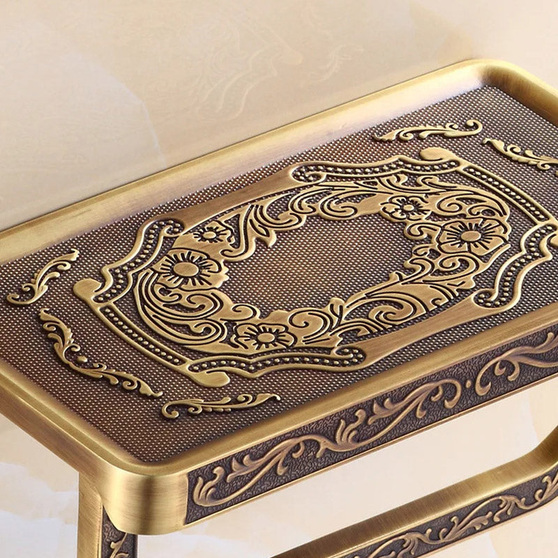 Filigree Toilet Paper Holder with Hook