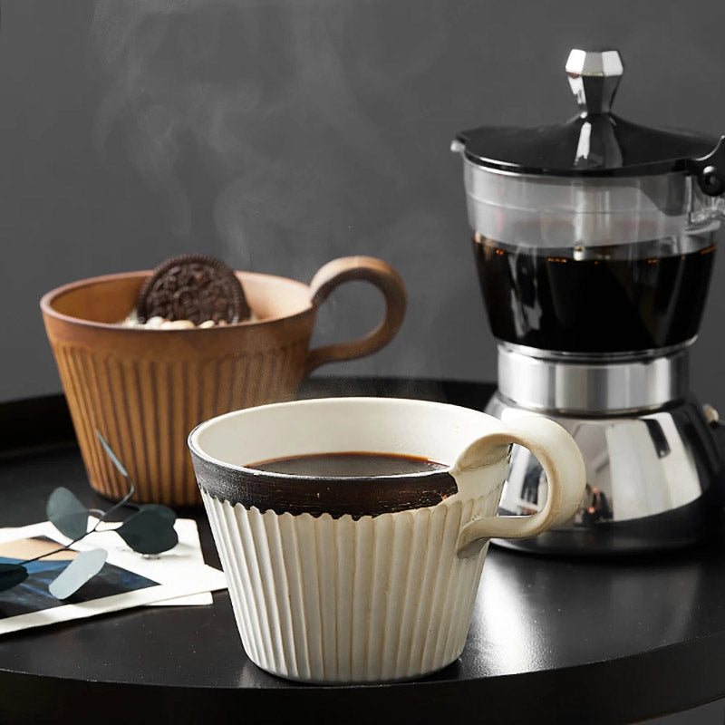 Heritage Handmade Ridged Coffee Cup
