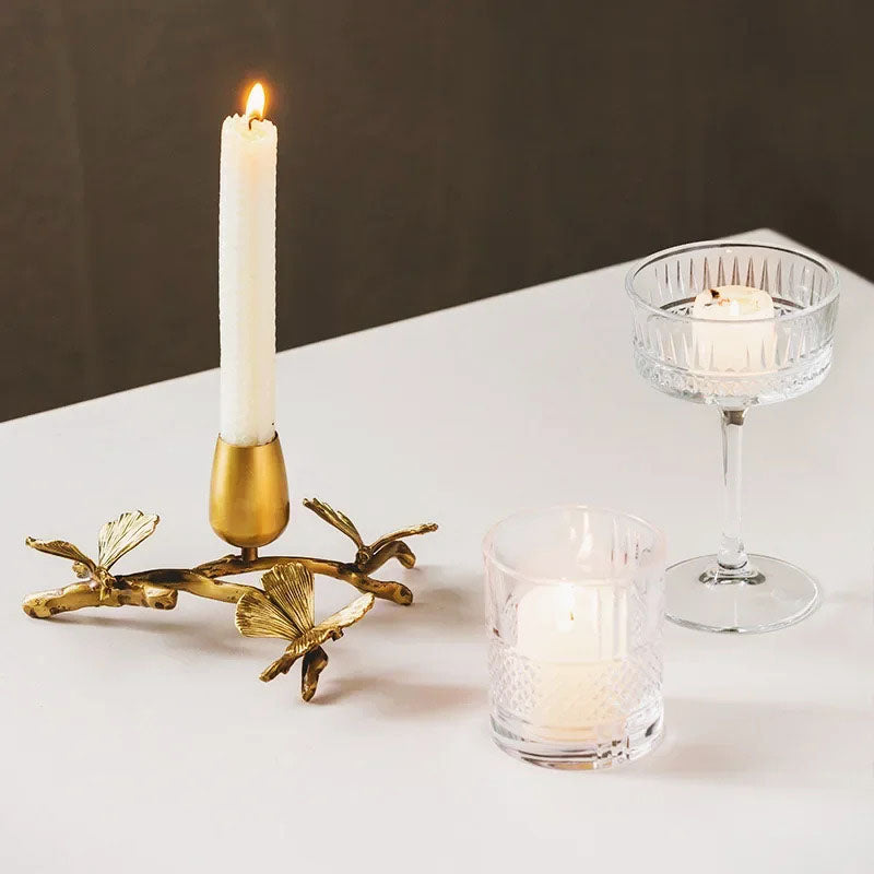 Butterfly Brass Candle Holders