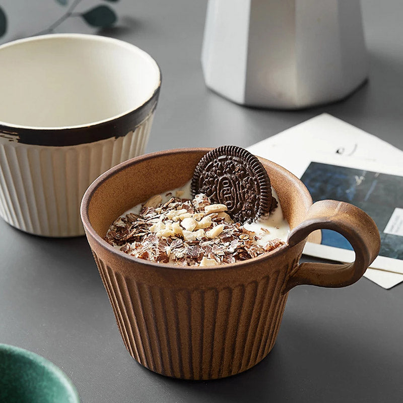 Heritage Handmade Ridged Coffee Cup