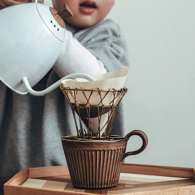 Heritage Handmade Ridged Coffee Cup