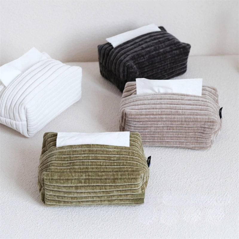 Carrey Corduroy Tissue Holder