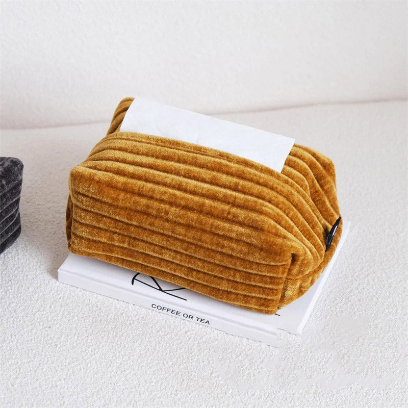 Carrey Corduroy Tissue Holder