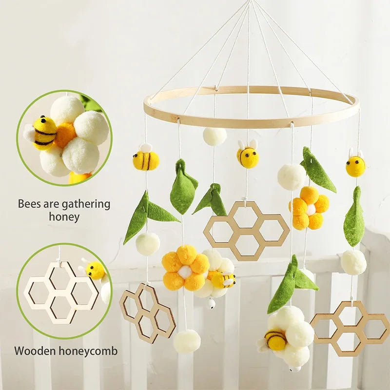 Buzzing Bees Baby Crib Mobile