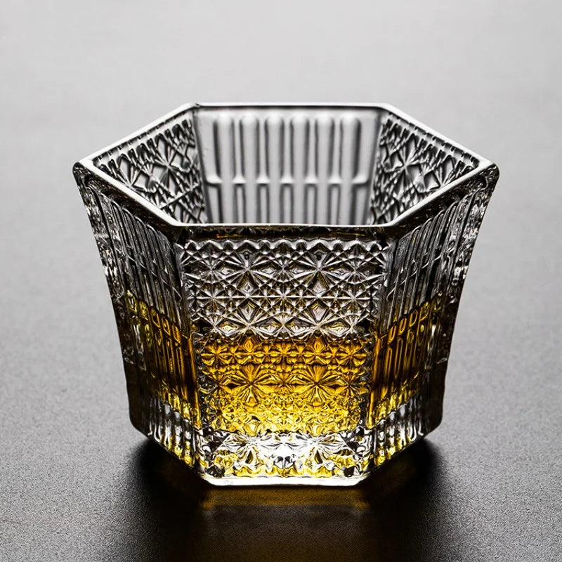 Crystal Hexagon Shot Glass