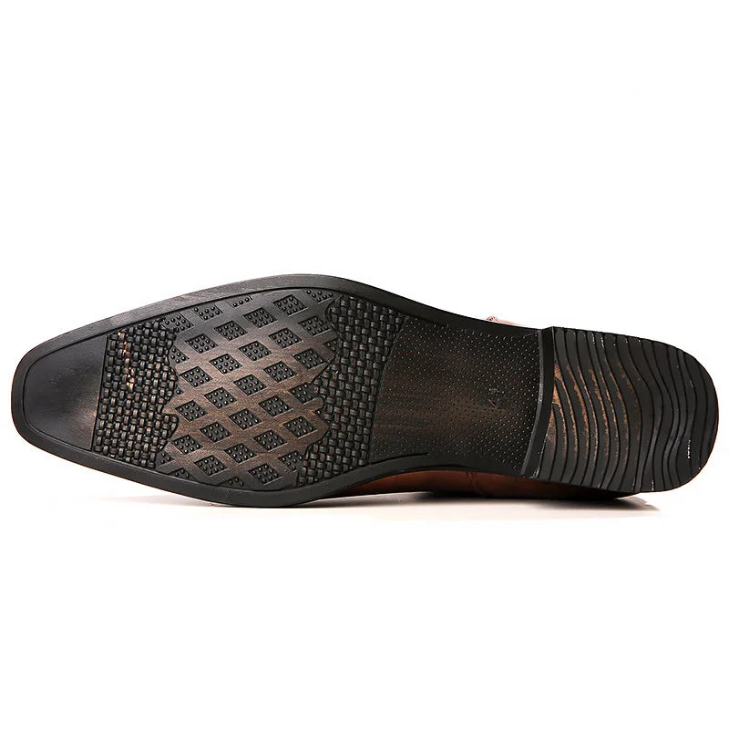 Federico Croc Embossed Leather Chelsea Boot