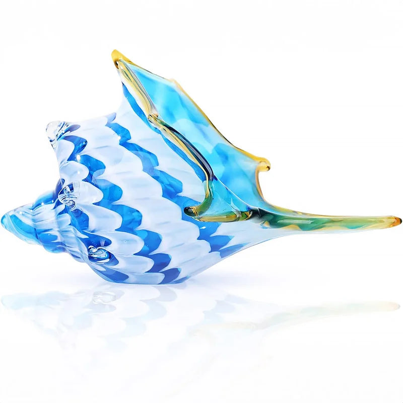 Myrtle Hand-Blown Glass Conch