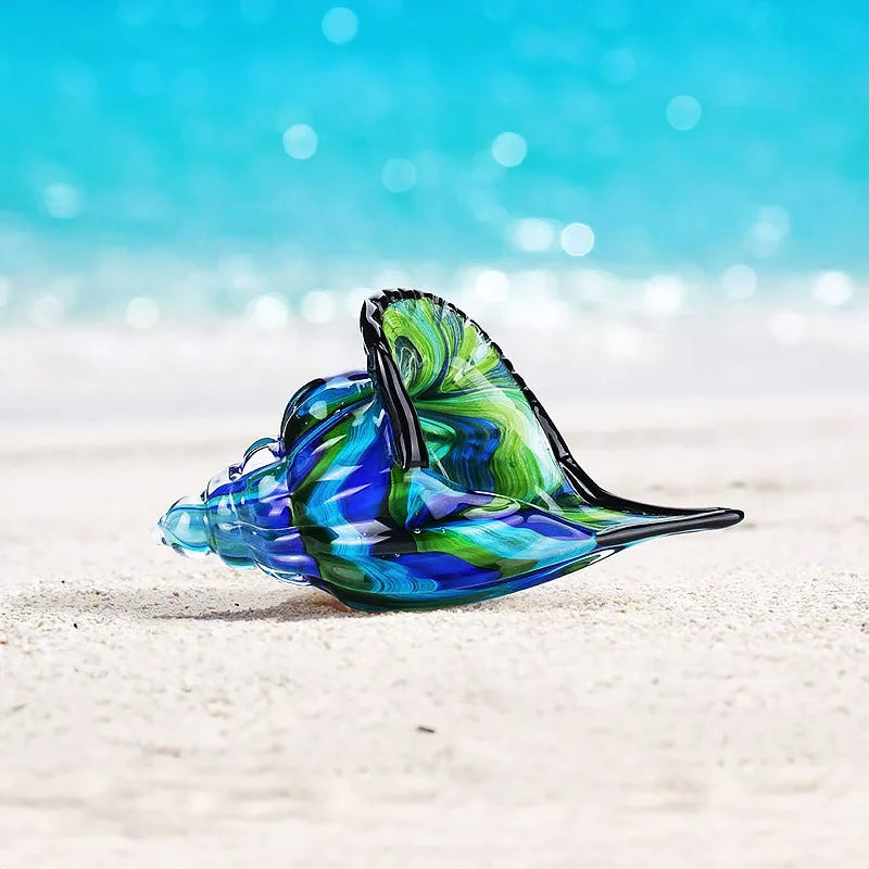 Delray Hand-Blown Glass Conch