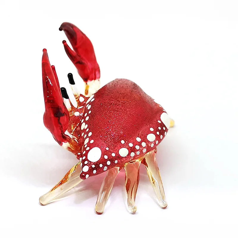 Hand Blown Glass Crab