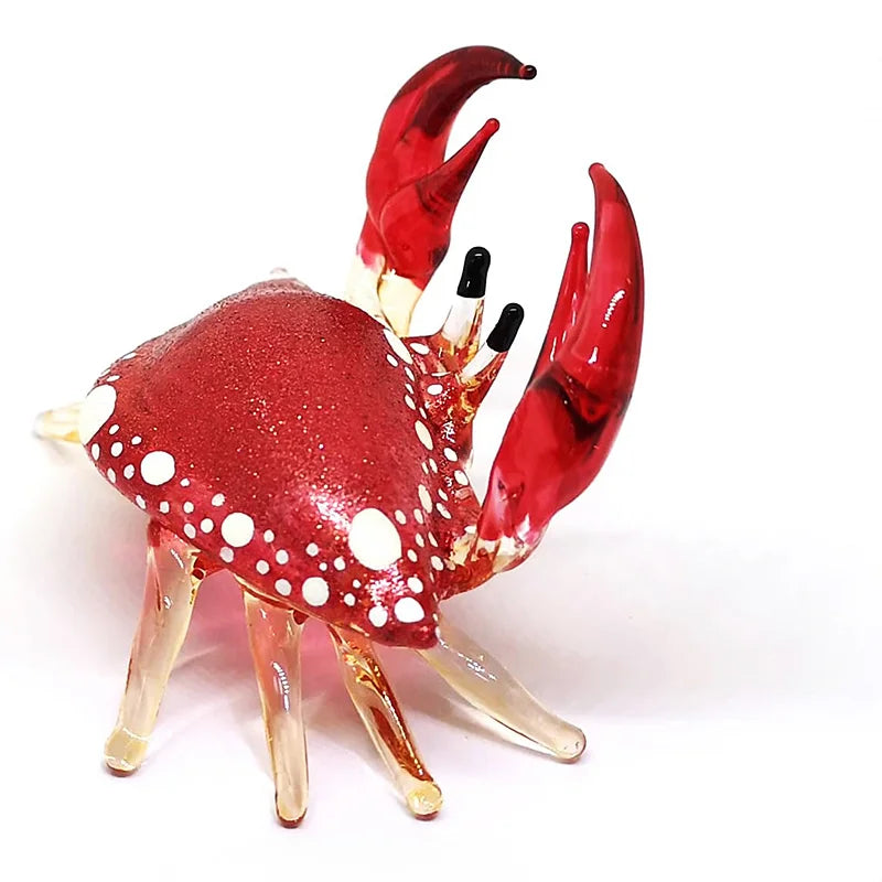 Hand Blown Glass Crab