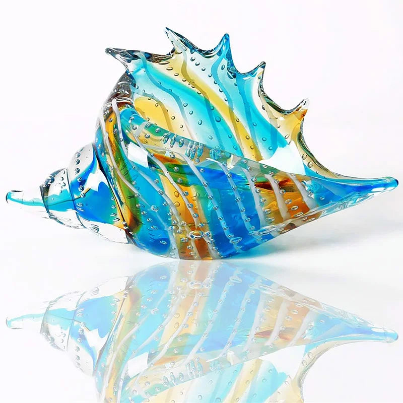 Murano Hand Blown Glass Conch