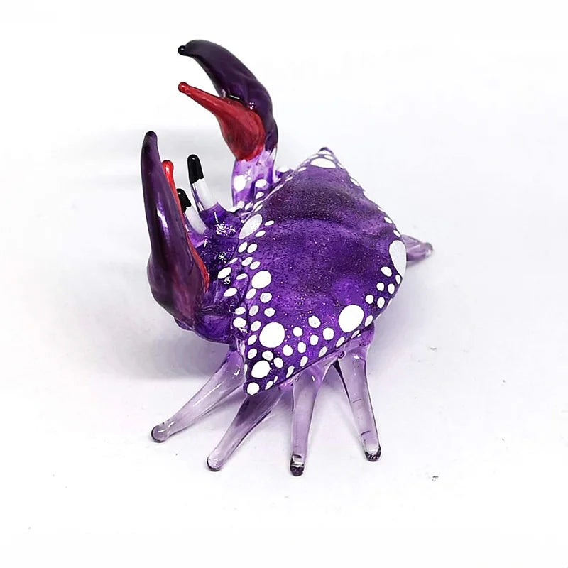 Hand Blown Glass Crab