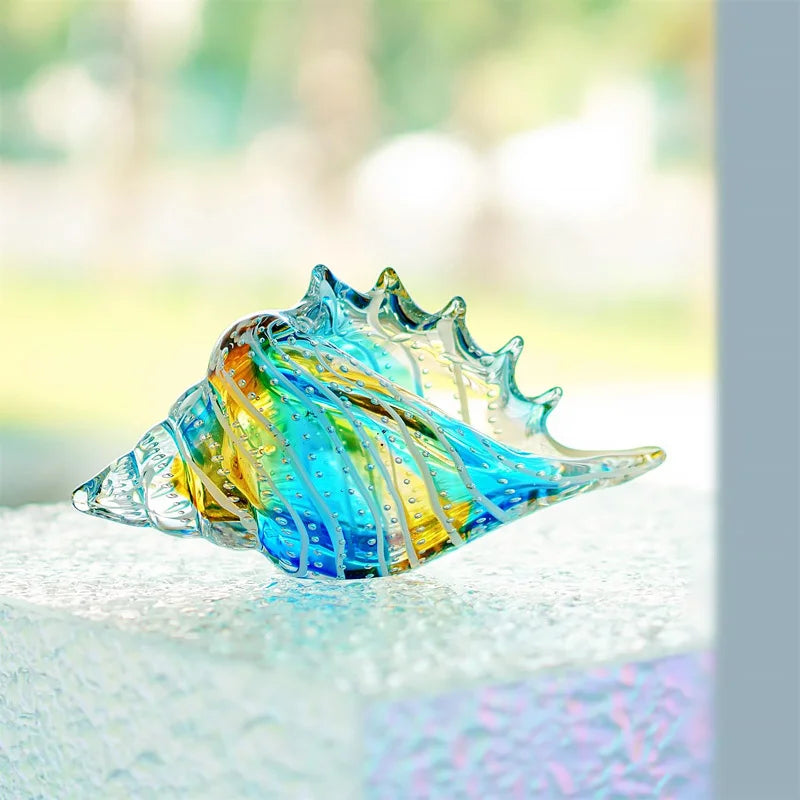 Clearwater Hand-Blown Glass Conch