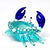 Hand Blown Glass Crab