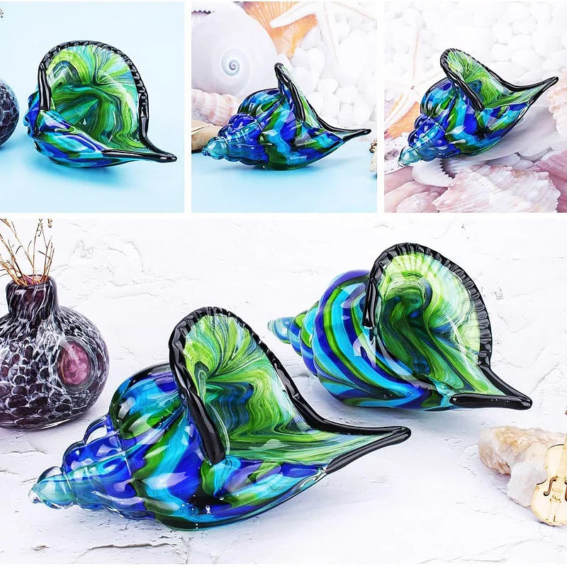 Delray Hand-Blown Glass Conch