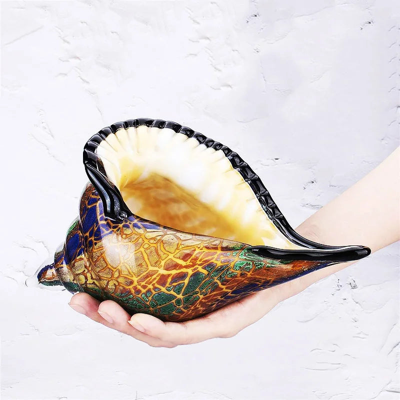 Monterey Hand-Blown Glass Conch