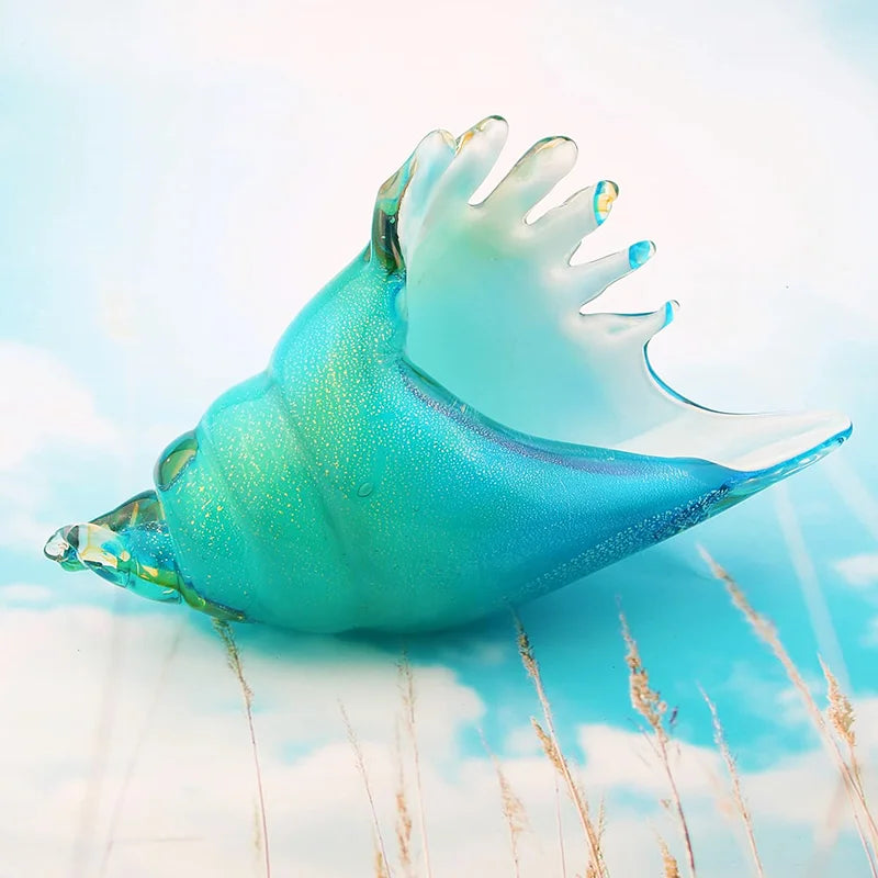 Jupiter Hand-Blown Glass Conch