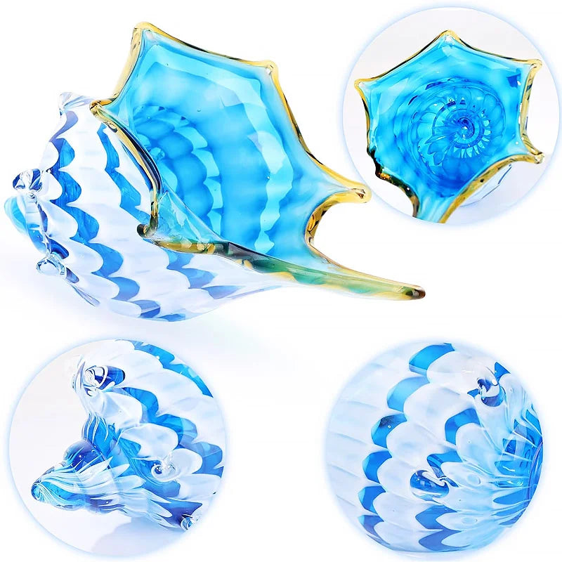 Myrtle Hand-Blown Glass Conch