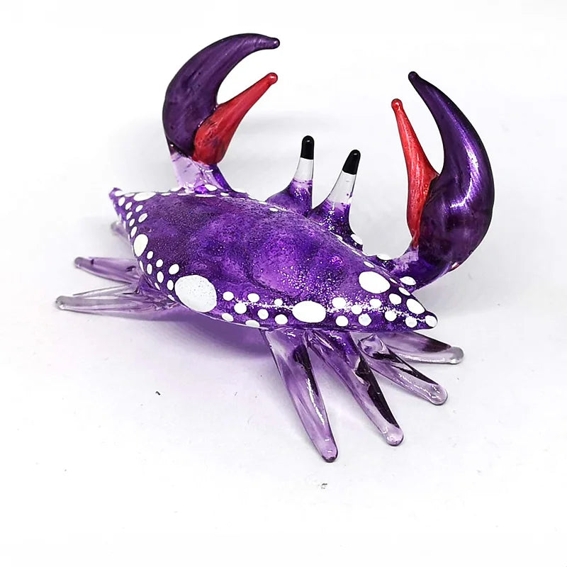 Hand Blown Glass Crab