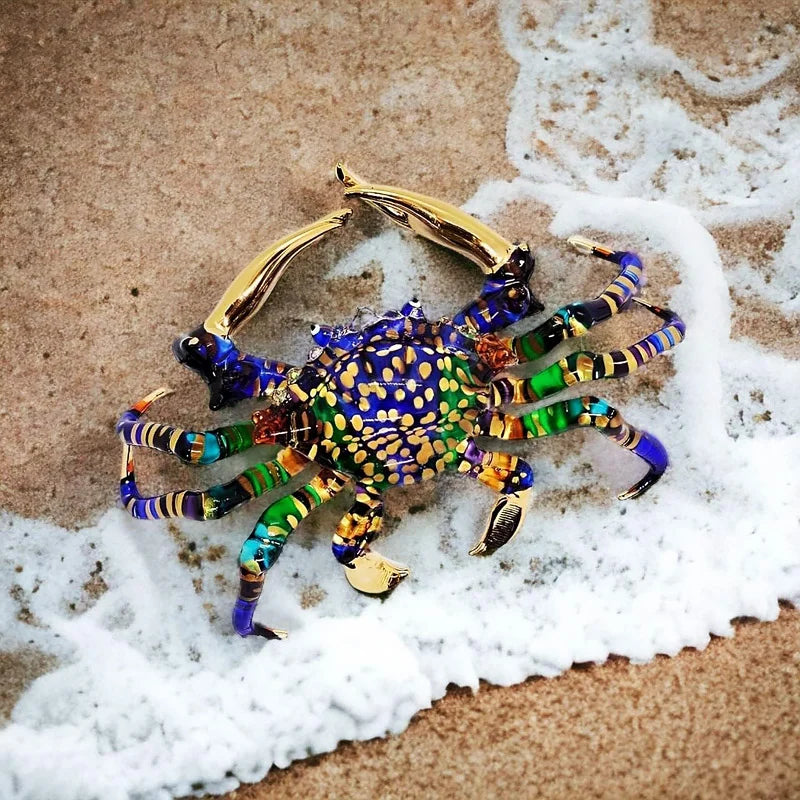 Martinique Art Glass Crab