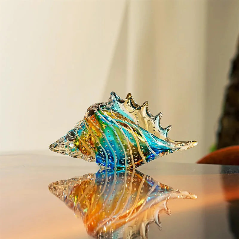 Clearwater Hand-Blown Glass Conch