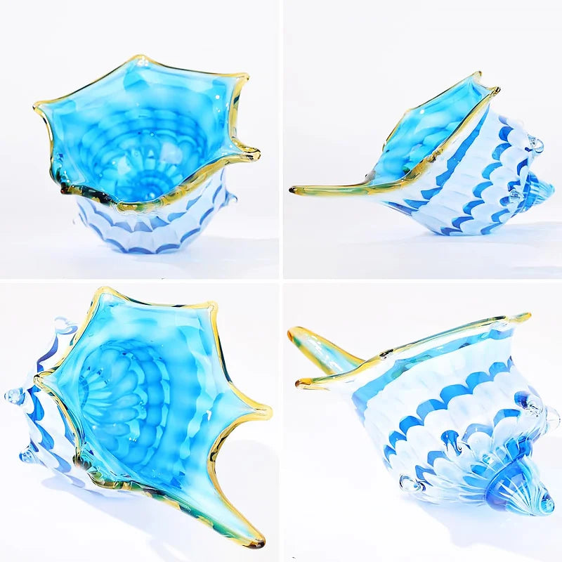 Myrtle Hand-Blown Glass Conch