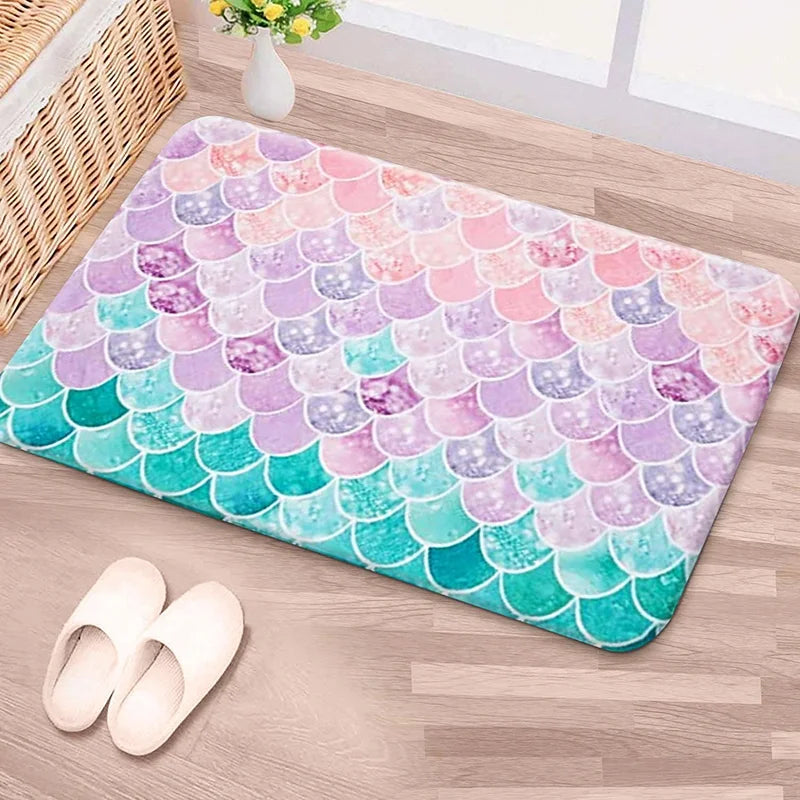 Mermaid Scale Bath Mat