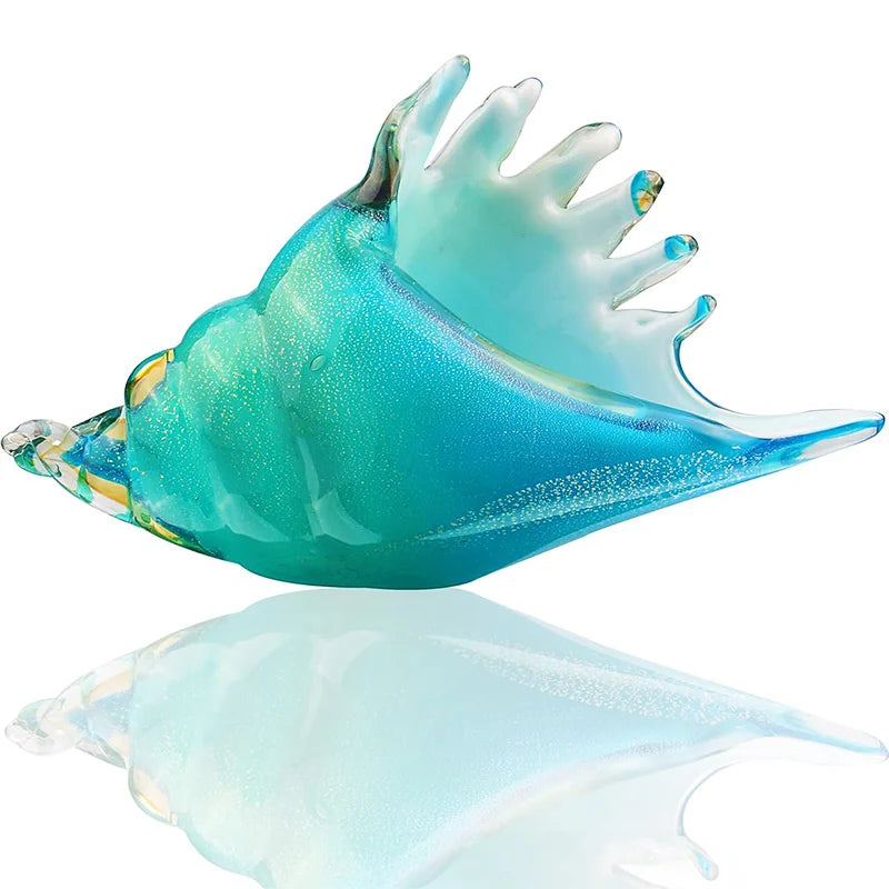 Jupiter Hand-Blown Glass Conch