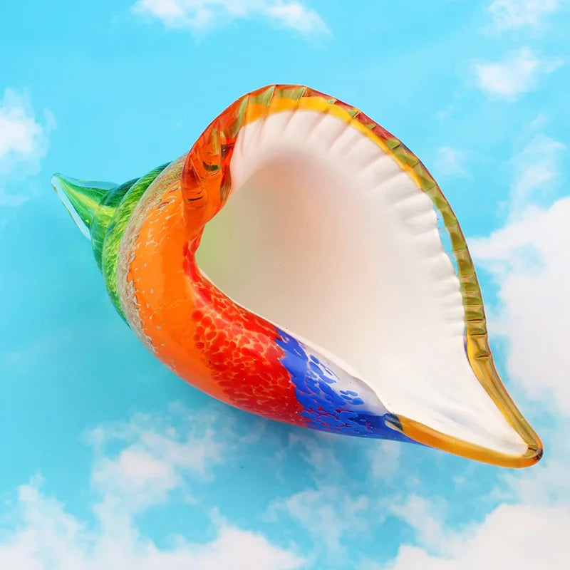 Jupiter Hand-Blown Glass Conch