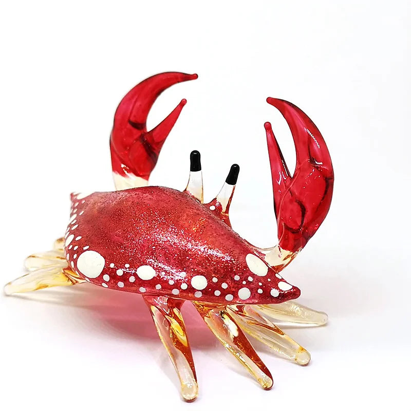 Hand Blown Glass Crab