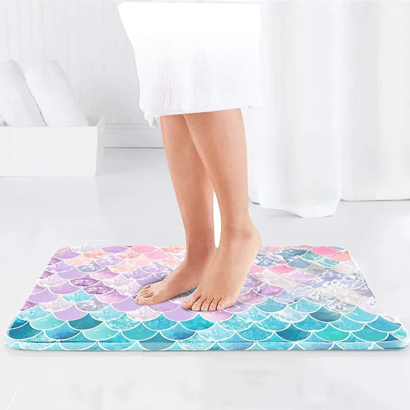 Mermaid Scale Bath Mat