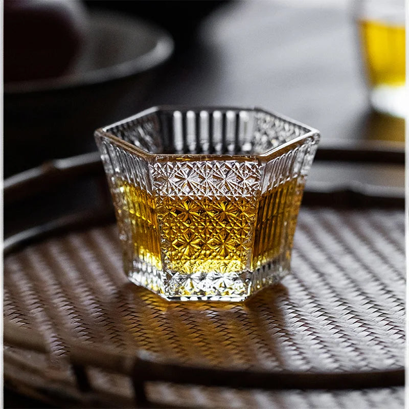 Crystal Hexagon Shot Glass