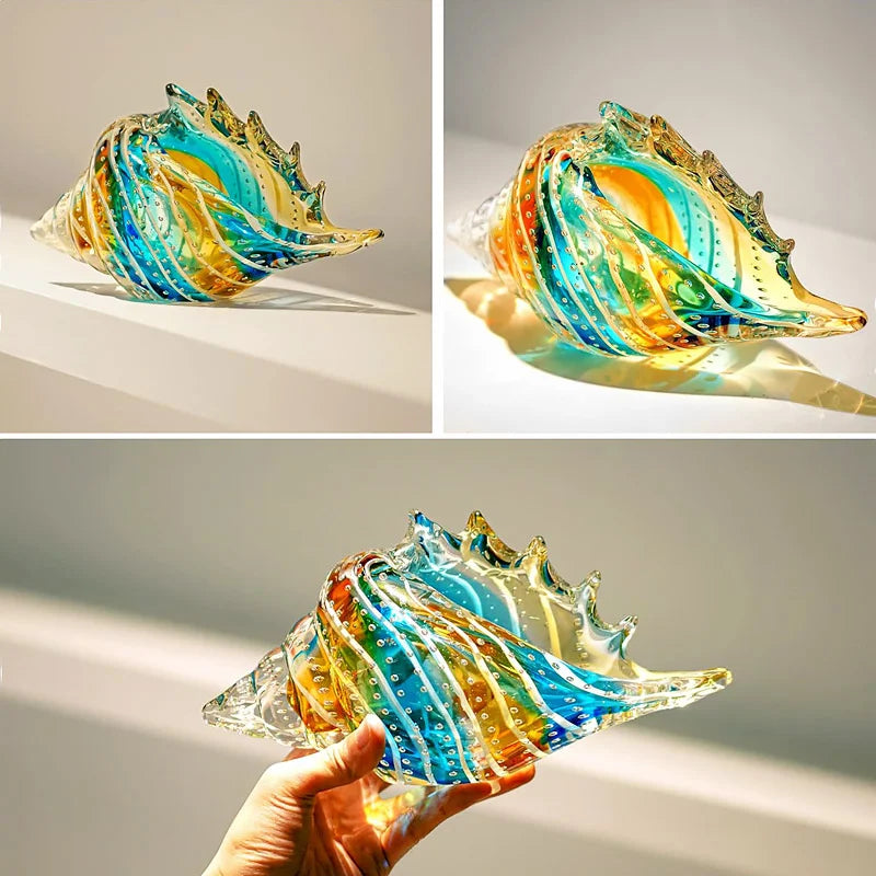 Clearwater Hand-Blown Glass Conch