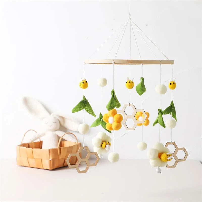 Buzzing Bees Baby Crib Mobile