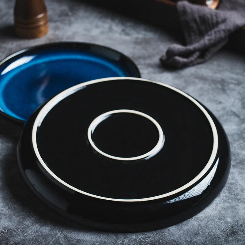 Cobalt Blue Speckled Dinner Plate