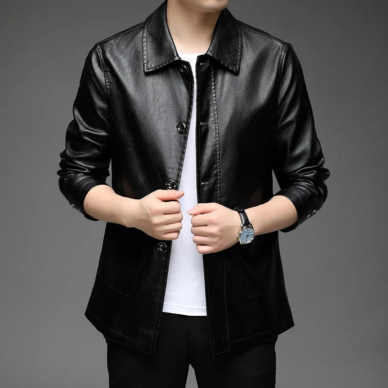 Cordon Leather Jacket