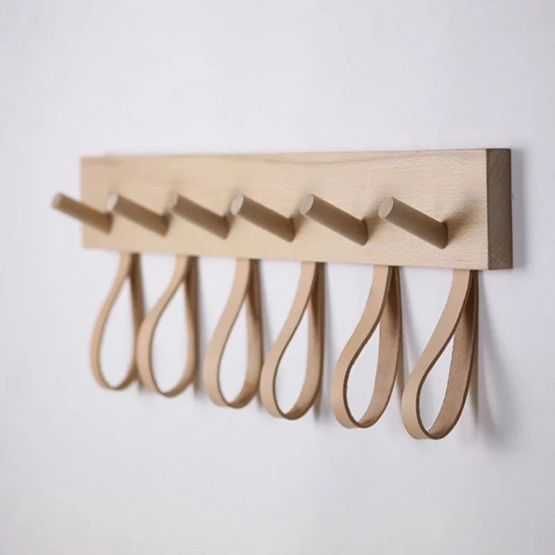 Solid Wood Hook and Loop Rack