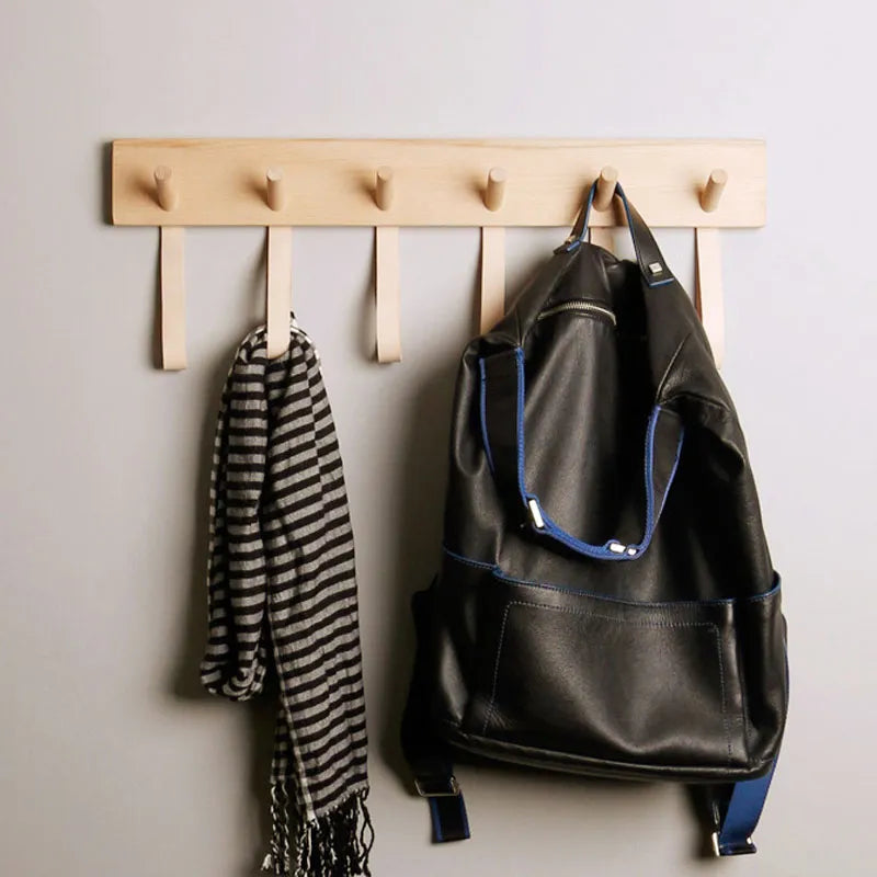 Solid Wood Hook and Loop Rack