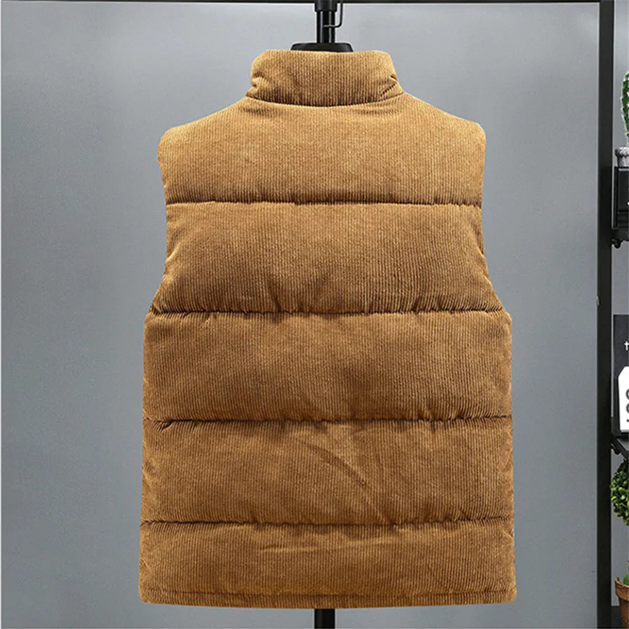 Men's Corduroy Puffer Vest