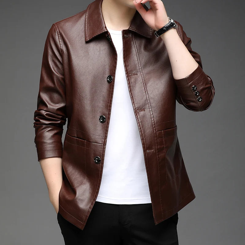 Cordon Leather Jacket