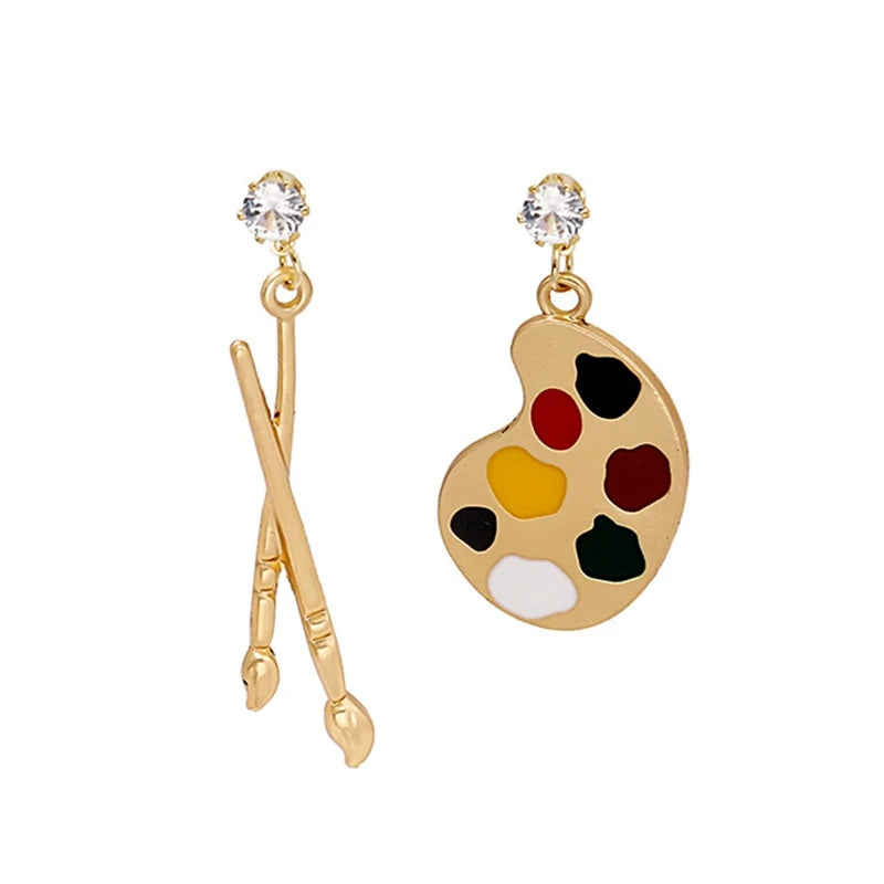 Painter's Palette Drop Earrings