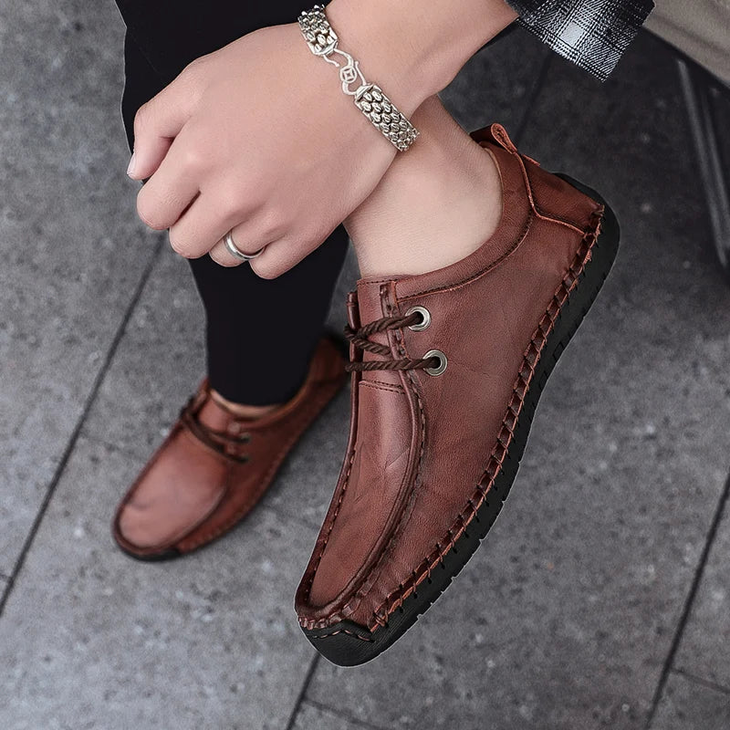 Genuine Leather Deck Loafers
